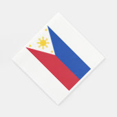 Flagge der Philippinen Serviette (Ecke)