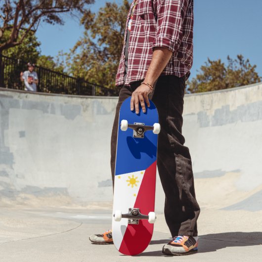 Flagge der Philippinen Skateboard (Außenbereich 2)