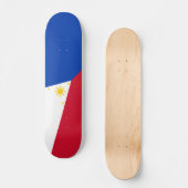 Flagge der Philippinen Skateboard (Vorderseite)