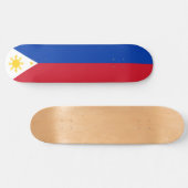 Flagge der Philippinen Skateboard (Horizontal)