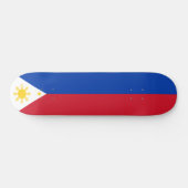 Flagge der Philippinen Skateboard (Horizontal)