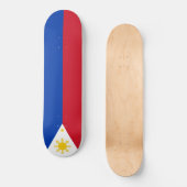Flagge der Philippinen Skateboard (Vorderseite)