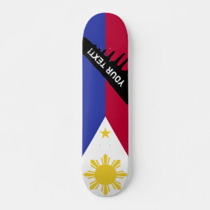 Flagge der Philippinen Skateboard