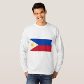 Flagge der Philippinen T-Shirt (Vorne ganz)