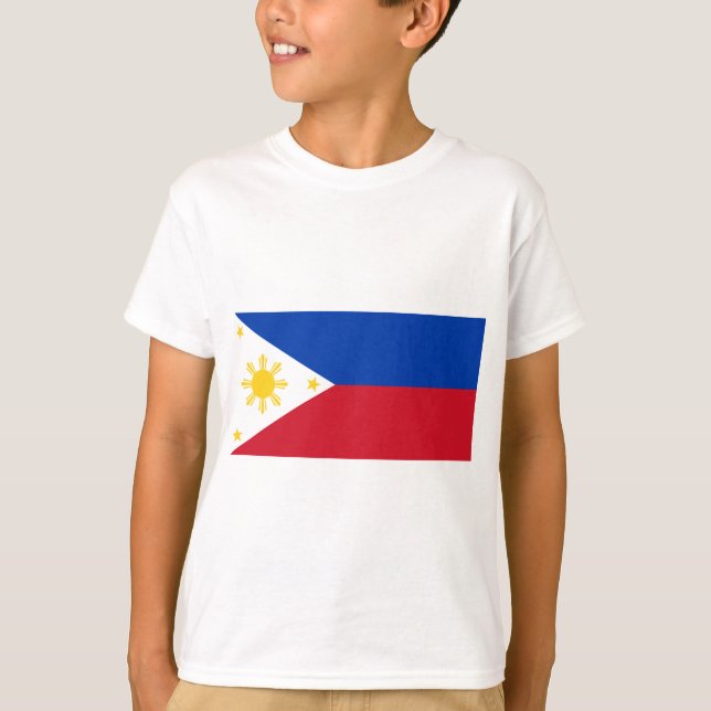 Flagge der Philippinen T-Shirt (Vorderseite)