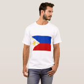 Flagge der Philippinen T-Shirt (Vorne ganz)