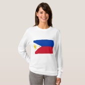 Flagge der Philippinen T-Shirt (Vorne ganz)