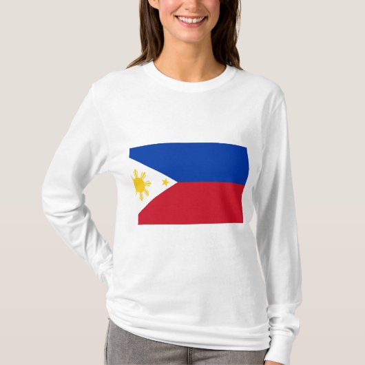 Flagge der Philippinen T-Shirt (Vorderseite)