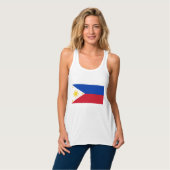 Flagge der Philippinen Tank Top (Vorderseite Vollansicht)