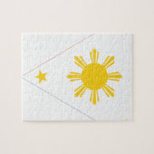 Flagge der Philippinen - Tatlong Bituin in Isang Puzzle (Horizontal)