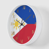 Flagge der Philippinen Uhr (Winkel)