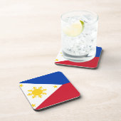 Flagge der Philippinen Untersetzer (Rechte Seite)