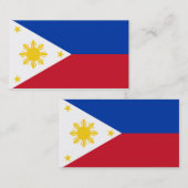 Flagge der philippinischen Visitenkarten Visitenkarte (Vorne/Hinten)