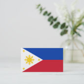 Flagge der philippinischen Visitenkarten Visitenkarte (Stehend Vorderseite)