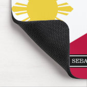 Flagge der Phillipinen Mousepad (Ecke)