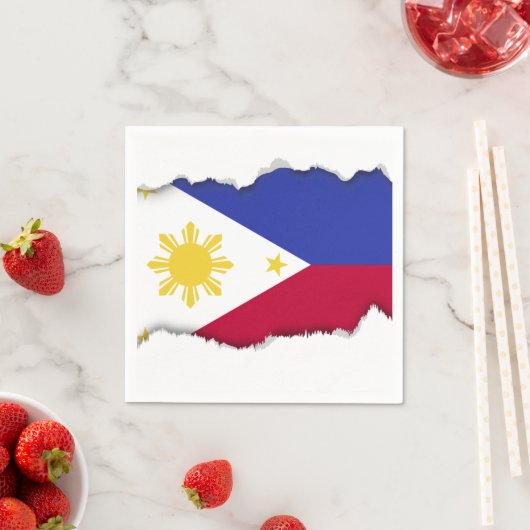 Flagge der Phillipinen Serviette (Beispiel)