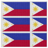 Flagge der Phillipinen Stoff (Nahaufnahme)