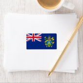 Flagge der Pitcairn-Inseln Adressaufkleber (Insitu)