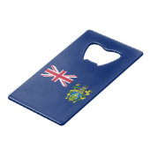 Flagge der Pitcairn-Inseln Geldbeutel Flaschenöffner (Vorderseite Schrägansicht)