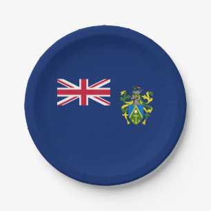 Flagge der Pitcairn-Inseln Pappteller