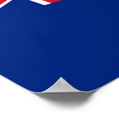 Flagge der Pitcairn-Inseln Poster (Ecke)