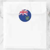Flagge der Pitcairn-Inseln Runder Aufkleber (Tasche)