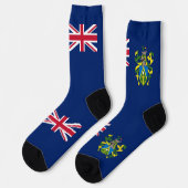 Flagge der Pitcairn-Inseln Socken (Linkes Detail)