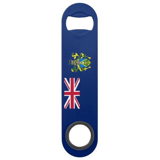 Flagge der Pitcairn-Inseln Speed Flaschenöffner (Rückseite)