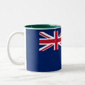 Flagge der Pitcairn-Inseln Zweifarbige Tasse (Links)