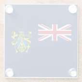 Flagge der Pitcairninseln Glasuntersetzer (Rückseite)