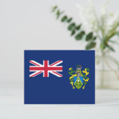 Flagge der Pitcairninseln Postkarte (Stehend Vorderseite)