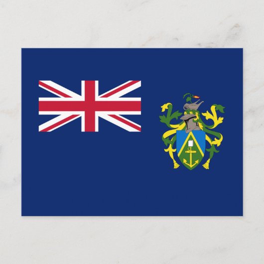 Flagge der Pitcairninseln Postkarte (Vorderseite)