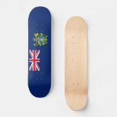 Flagge der Pitcairninseln Skateboard (Vorderseite)