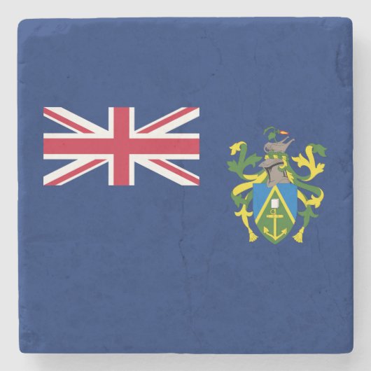 Flagge der Pitcairninseln Steinuntersetzer (Vorderseite)