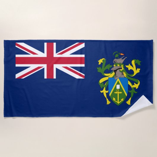 Flagge der Pitcairninseln Strandtuch (Vorderseite)