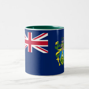 Flagge der Pitcairninseln Zweifarbige Tasse
