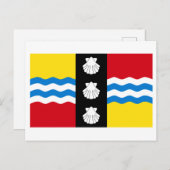 Flagge der Postkarte Bedfordshire (Vorne/Hinten)