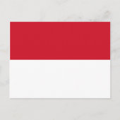 Flagge der Postkarte Monaco (Vorderseite)