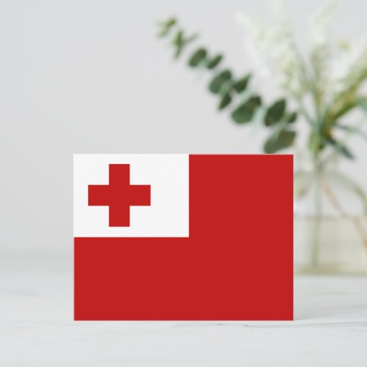 Flagge der Postkarte von Tonga (Stehend Vorderseite)