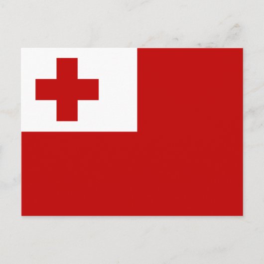 Flagge der Postkarte von Tonga (Vorderseite)