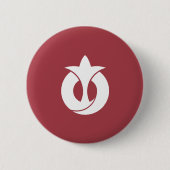Flagge der Präfektur Aichi, Japan Button (Vorderseite)