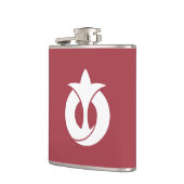 Flagge der Präfektur Aichi, Japan Flachmann (Links)