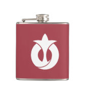 Flagge der Präfektur Aichi, Japan Flachmann (Vorderseite)