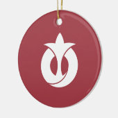 Flagge der Präfektur Aichi, Japan Keramik Ornament (Links)