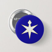 Flagge der Präfektur Chiba, Japan Button (Vorne & Hinten)