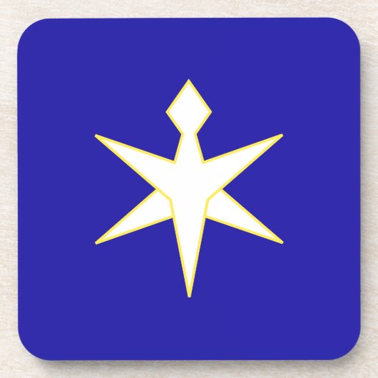 Flagge der Präfektur Chiba, Japan Getränkeuntersetzer (Vorderseite)
