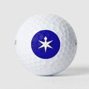 Flagge der Präfektur Chiba, Japan Golfball