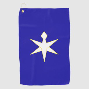 Flagge der Präfektur Chiba, Japan Golfhandtuch
