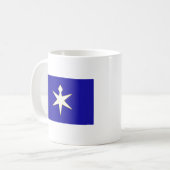 Flagge der Präfektur Chiba, Japan Kaffeetasse (Vorderseite Links)