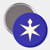 Flagge der Präfektur Chiba, Japan Magnet (Vorderseite/Rückseite)